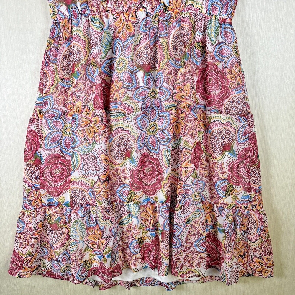 Floral Paisley Sleeveless Day Dress - Pink Multi - Picture 4 of 13
